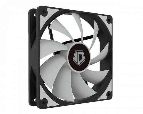 Вентилятор ID-COOLING NO-12025-XT 120x120x25мм (80шт./кор, PWM, Low Noise, резиновые углы, черный, 700-1800об/мин)  BOX