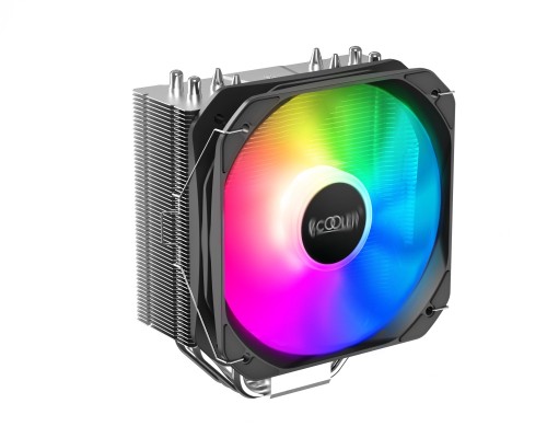 Кулер PCCooler GI-Paladin 400 ARGB S115X/1200/AM4 (24 шт/кор, TDP 200W, 130mm PWM ARGB FAN, 4 тепловые трубки 6мм, 800-1600RPM, 18-28,6dBa)