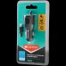 Автомобильное зарядное устройство CANYON C-033 Universal 1xUSB car adapter, plus Lightning connector, Input 12V-24V, Output 5V/2.4A(Max), with Smart IC, black glossy, cable length 1.2m, 77*30*30mm, 0.041kg, Russian