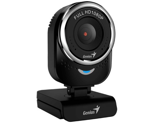 Веб-камера GENIUS QCam 6000, black, Full-HD 1080p webcam, universal clip, 360 degree swivel, USB, built-in microphone, rotation 360 degree, tilt 90 degree