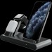 Зарядная станция Prestigio ReVolt A1, charging station for iPhone, Apple Watch, AirPods, 2 wireless interfaces, fast charging, input voltage: 9V,2A, 5V,2A, output power for phone 10/7.5/5W, LED status indicator, metal body with anti-slip base, space