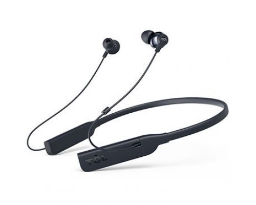 Наушники TCL Neckband (in-ear) Bluetooth + ANC Headset, HRA, Frequency: 8-40K, Sensitivity: 100 dB, Driver Size: 12.2mm, Impedence: 32 Ohm, Acoustic system: closed, Max power input: 30mW, Bluetooth (BT 4.2) & 3.5mm jack,HiRes Audio & ANC, Color Midni