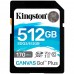 Карта памяти Kingston 512GB SDXC Canvas Go Plus 170R C10 UHS-I U3 V30 EAN: 740617301571