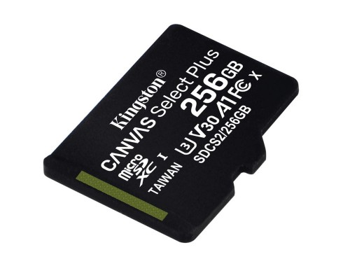 Карта памяти Kingston 256GB microSDXC Canvas Select Plus 100R A1 C10 Single Pack w/o ADP EAN: 740617299168