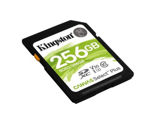Карта памяти Kingston 256GB SDXC Canvas Select Plus 100R C10 UHS-I U3 V30 EAN: 740617298123