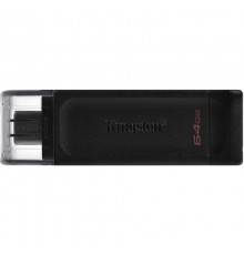 Носитель информации USB-флэш Kingston 64GB USB-C 3.2 Gen 1 DataTraveler 70 EAN: 740617305302                                                                                                                                                              