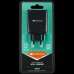 Зарядное устройство CANYON H-07 Universal 2xUSB AC charger (in wall) with over-voltage protection(1 USB with Quick Charger QC3.0), Input 100V-240V, Output USB/5V-2.4A+QC3.0/5V-2.4A&9V-2A&12V-1.5A, with Smart IC, Black rubber coating+QC3.0 port in blu