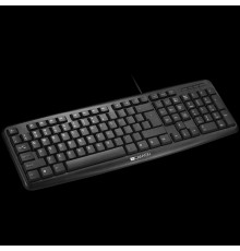 Клавиатура CNE-CKEY01-RU клавиатура, цвет - черный, проводная, влагоотталкивающая, 104 клавиши, раскладка EN/RU                                                                                                                                           