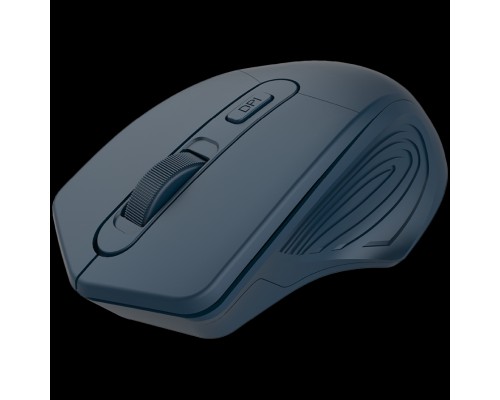 Мышь CANYON 2.4GHz Wireless Optical Mouse with 4 buttons, DPI 800/1200/1600, Dark Blue, 115*77*38mm, 0.064kg