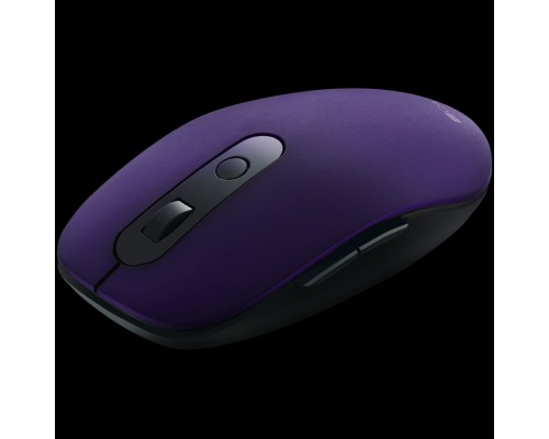 Мышь CANYON MW-9 2 in 1 Wireless optical mouse with 6 buttons, DPI 800/1000/1200/1500, 2 mode(BT/ 2.4GHz), Battery AA*1pcs, Violet, silent switch for right/left keys, 65.4*112.25*32.3mm, 0.092kg