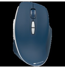 Мышь Canyon  2.4 GHz  Wireless mouse ,with 7 buttons, DPI 800/1200/1600, Battery: AAA*2pcs,Blue,72*117*41mm, 0.075kg                                                                                                                                      