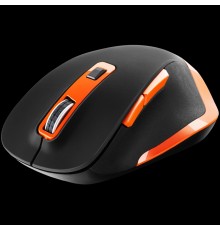 Мышь CANYON MW-14 2.4Ghz Wireless mouse, with 6 buttons,DPI 800/1200/1600/2000/2400,Battery:AAA*2 pcs , Black-Orange119.6*81.1*43.3mm86.8g                                                                                                                