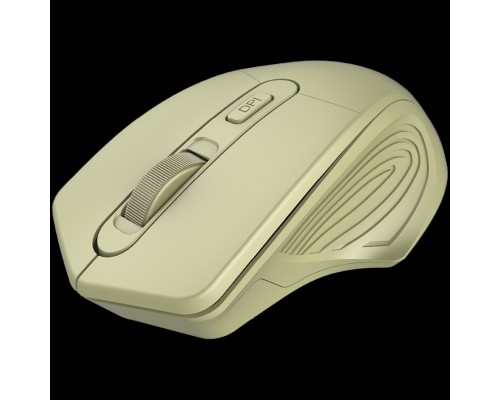 Мышь CANYON 2.4GHz Wireless Optical Mouse with 4 buttons, DPI 800/1200/1600, Golden, 115*77*38mm, 0.064kg