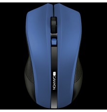 Мышь CANYON MW-5 2.4GHz wireless Optical Mouse with 4 buttons, DPI 800/1200/1600, Blue, 122*69*40mm, 0.067kg                                                                                                                                              