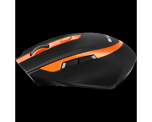 Мышь CANYON MW-13 2.4 GHz Wireless mouse ,with 6 buttons, DPI 800/1200/1600/2000/2400, Battery:AAA*2pcs ,Black-Orange 77.4*120.6*40.5mm 79g,