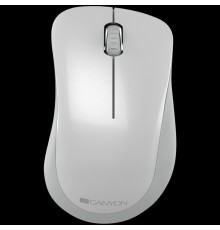 Мышь Canyon  2.4 GHz  Wireless mouse ,with 3 buttons, DPI 1200, Battery:AAA*2pcs  ,pearl white grey67*109*38mm 0.063kg                                                                                                                                    