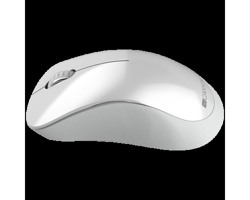 Мышь Canyon  2.4 GHz  Wireless mouse ,with 3 buttons, DPI 1200, Battery:AAA*2pcs  ,pearl white grey67*109*38mm 0.063kg