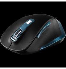 Мышь CANYON MW-14 2.4Ghz Wireless mouse, with 6 buttons,DPI 800/1200/1600/2000/2400,Battery:AAA*2 pcs , Black-blue 119.6*81.1*43.3mm86.8g                                                                                                                 