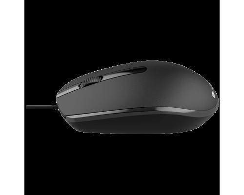 Мышь Canyon Wired  optical mouse with 3 buttons, DPI 1000, with 1.5M USB cable, black, 65*115*40mm, 0.1kg