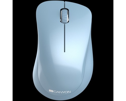 Мышь Canyon  2.4 GHz  Wireless mouse ,with 3 buttons, DPI 1200, Battery:AAA*2pcs  ,Blue67*109*38mm 0.063kg