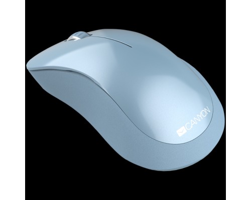 Мышь Canyon  2.4 GHz  Wireless mouse ,with 3 buttons, DPI 1200, Battery:AAA*2pcs  ,Blue67*109*38mm 0.063kg