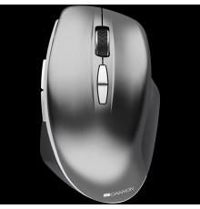 Мышь Canyon  2.4 GHz  Wireless mouse ,with 7 buttons, DPI 800/1200/1600, Battery:AAA*2pcs  ,Dark gray72*117*41mm 0.075kg                                                                                                                                  