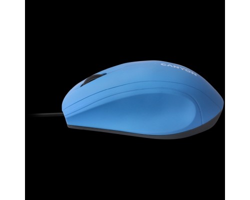 Мышь Wired Optical Mouse with 3 keys, DPI 1000 With 1.5M USB cable,Light Blue,size 72*108*40mm,weight:0.077kg