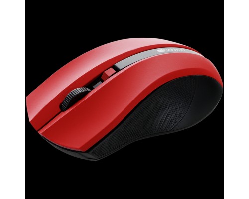 Мышь CANYON MW-5 2.4GHz wireless Optical Mouse with 4 buttons, DPI 800/1200/1600, Red, 122*69*40mm, 0.067kg