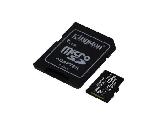 Карта памяти Kingston 128GB microSDXC Canvas Select Plus 100R A1 C10 Card + ADP EAN: 740617298703