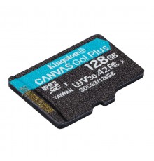 Карта памяти Kingston 128GB microSDXC Canvas Go Plus 170R A2 U3 V30 Single Pack w/o ADP EAN: 740617301243                                                                                                                                                 