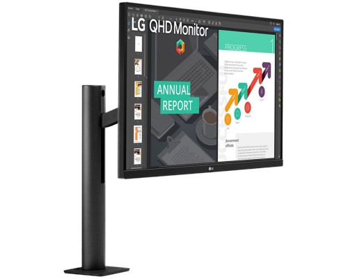 Монитор 27'' LG 27QN880-B Black IPS, 16:9, 2560x1440, 5ms, 350 cd/m2, 1000:1, HDMI*2, DP, USB-C, 5Wx2, vesa