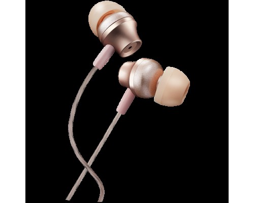 Гарнитура CANYON SEP-3 Stereo earphones with microphone, metallic shell, cable length 1.2m, Rose, 22*12.6mm, 0.012kg