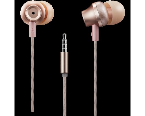 Гарнитура CANYON SEP-3 Stereo earphones with microphone, metallic shell, cable length 1.2m, Rose, 22*12.6mm, 0.012kg