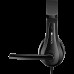 Гарнитура CANYON HSC-1 basic PC headset with microphone, combined 3.5mm plug, leather pads, Flat cable length 2.0m, 160*60*160mm, 0.13kg, Black