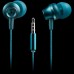 Гарнитура CANYON SEP-3 Stereo earphones with microphone, metallic shell, cable length 1.2m, Blue-green, 22*12.6mm, 0.012kg