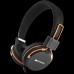 Гарнитура CANYON HP-2 headphones, detachable cable with microphone, foldable, black, cable length 1.2m, 0.118kg, Black