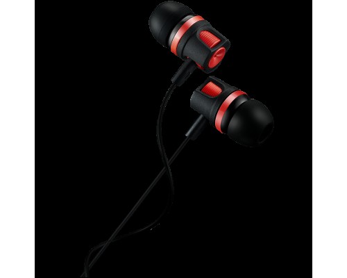 Гарнитура CANYON EP-3 Stereo earphones with microphone, Red, cable length 1.2m, 21.5*12mm, 0.011kg