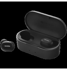 Гарнитура Canyon TWS-2 Bluetooth sport headset, with microphone, BT V5.0, RTL8763BFR, battery EarBud 43mAh*2+Charging Case 800mAh, cable length 0.18m, 78*38*32mm, 0.063kg, Black                                                                         