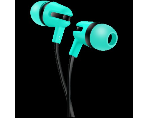 Гарнитура CANYON SEP-4 Stereo earphone with microphone, 1.2m flat cable, Green, 22*12*12mm, 0.013kg
