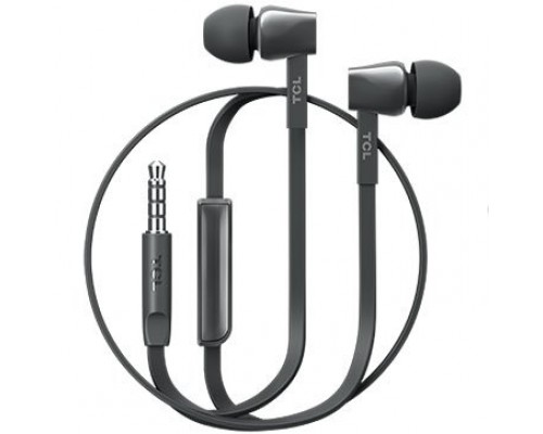 Наушники TCL In-ear Wired Headset, Strong Bass, Frequency of response: 10-22K, Sensitivity: 107 dB, Driver Size: 8.6mm, Impedence: 16 Ohm, Acoustic system: closed, Max power input: 20mW, Connectivity type: 3.5mm jack, Color Shadow Black