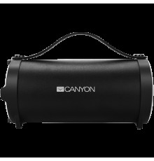Портативная аудиосистема CANYON BSP-6 Bluetooth Speaker, BT V4.2, Jieli AC6905A, TF card support, 3.5mm AUX, micro-USB port, 1500mAh polymer battery, Black, cable length 0.6m, 242*118*118mm, 0.834kg                                                    