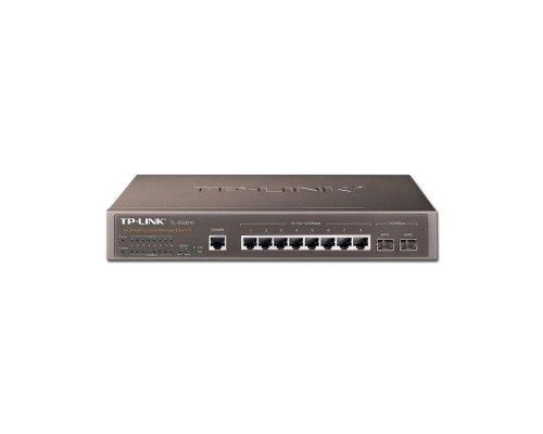 Коммутатор TP-LINK TL-SG3210 (8 x 1000/100/10Mbps, 2 SFP Slots, Auto-Negotiation, MDI/MDI-X switch, Web Interface) Retail