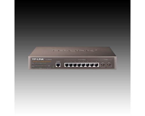 Коммутатор TP-LINK TL-SG3210 (8 x 1000/100/10Mbps, 2 SFP Slots, Auto-Negotiation, MDI/MDI-X switch, Web Interface) Retail