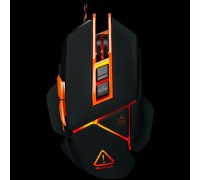 Мышь CANYON Hazard GM-6 Optical gaming mouse, adjustable DPI setting 800/1600/2400/3200/4800/6400, LED backlight, moveable weight slot and retractable top cover for comfortable usage, Black rubber, cable length 1.70m, 137*90*42mm, 0.154kg(replacement