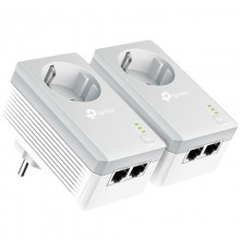 Адаптер AV500 2-Port Powerline Adapter with AC Pass Through Starter Kit, 500Mbps Powerline Datarate, 2 Fast Ethernet ports, HomePlug AV, Green Powerline, Plug and Play, Twin Pack                                                                        