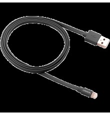 Кабель USB CANYON MFI-2 Charge & Sync MFI flat cable, USB to lightning, certified by Apple, 1m, 0.28mm, Dark gray                                                                                                                                         