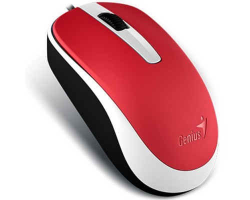 Мышь Genius Mouse DX-120 ( Cable, Optical, 1000 DPI, 3bts, USB ) Red