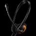 Гарнитура CANYON HS-01 PC headset with microphone, volume control and adjustable headband, cable length 1.8m, Black/Orange, 163*128*50mm, 0.069kg