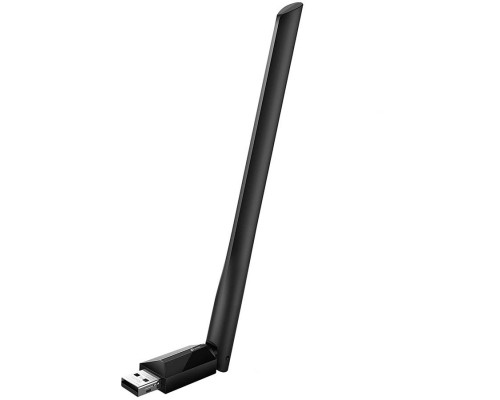 Сетевой адаптер Archer T2U Plus  AC600 High Gain Wireless Dual Band USB Adapter, 1T1R, 433Mbps at 5GHz + 200Mbps at 2.4GHz, 802.11ac/a/b/g/n, USB 2.0 interface, external antenna