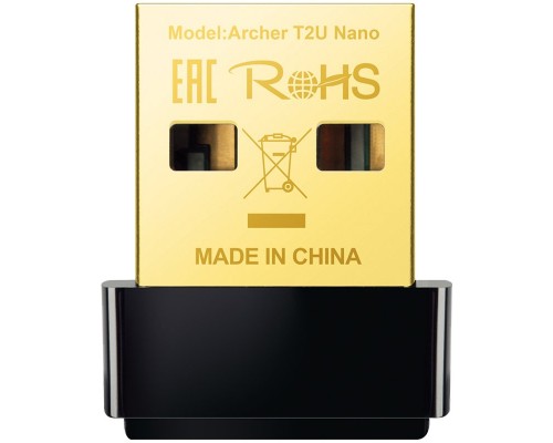 Сетевой адаптер Archer T2U NANO  AC600 Nano Wi-Fi USB Adapter,433Mbps at 5GHz + 200Mbps at 2.4GHz, USB 2.0